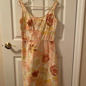 Ann Taylor Floral Sleeveless Shift Sun Dress